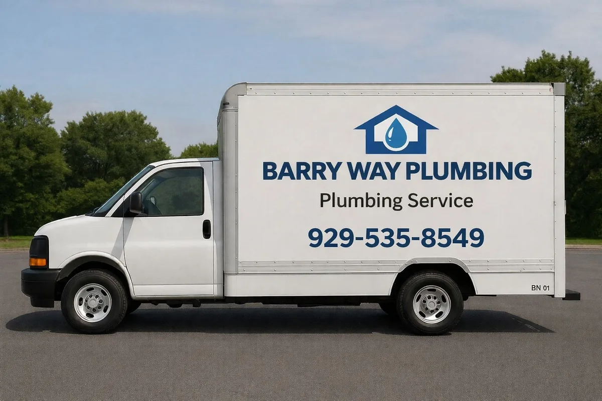 Barry Way Plumbing branded service vehicle
